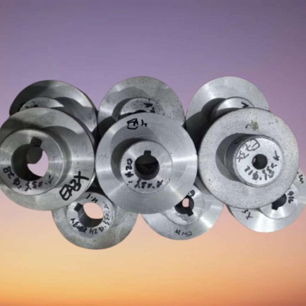 Pully Aluminium Streng A 3 1/2" / Pully Penggerak Bensin Aluminium Ukuran A1 x 3 1/2" As 12mm 14mm 1
