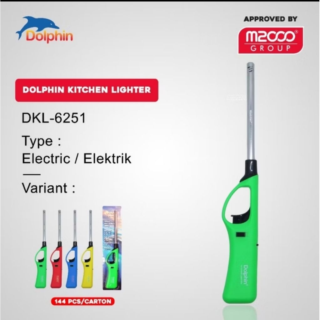 Pematik Api Kompor / Korek Api / Lighter GAS/M2000 X Dolphin Korek Api Pemantik Kompor