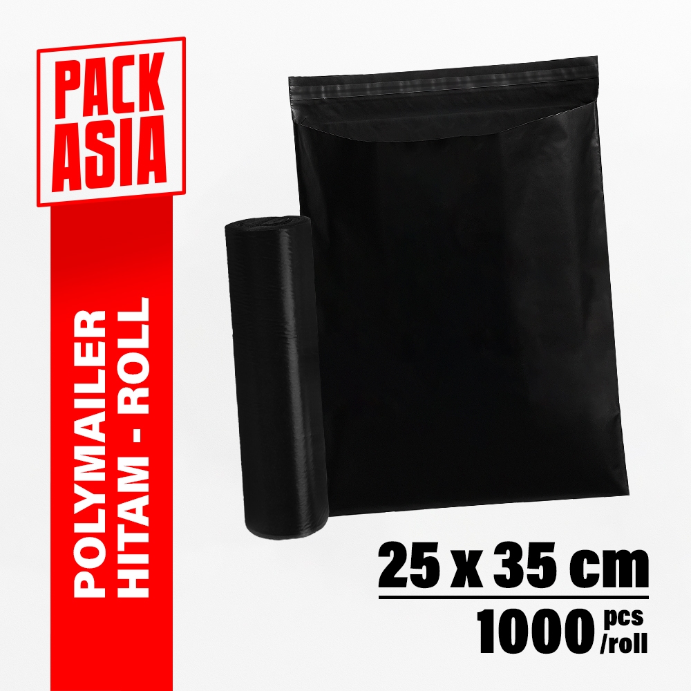 

Packasia - Polymailer Kantong Plastik Kemasan - 25 x 35 cm - Isi 1000pcs