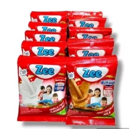 

Susu Zee Renceng rasa Coklat dan Vanilla isi 10 Sachet (37gram X 10)