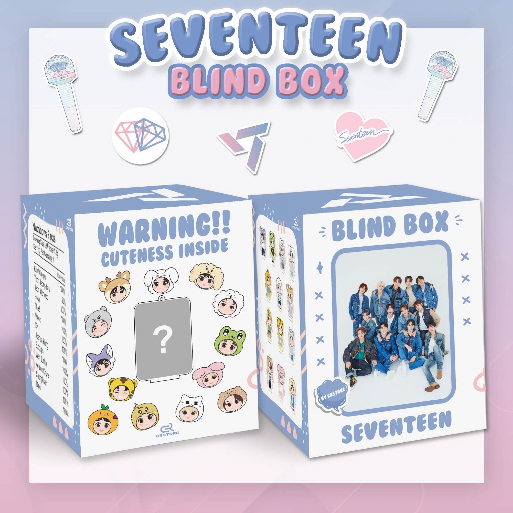 BLIND BOX KPOP SEVENTEEN FIGURE - Mistery 2in1 Standee Chibi Seventeen KPOP Random