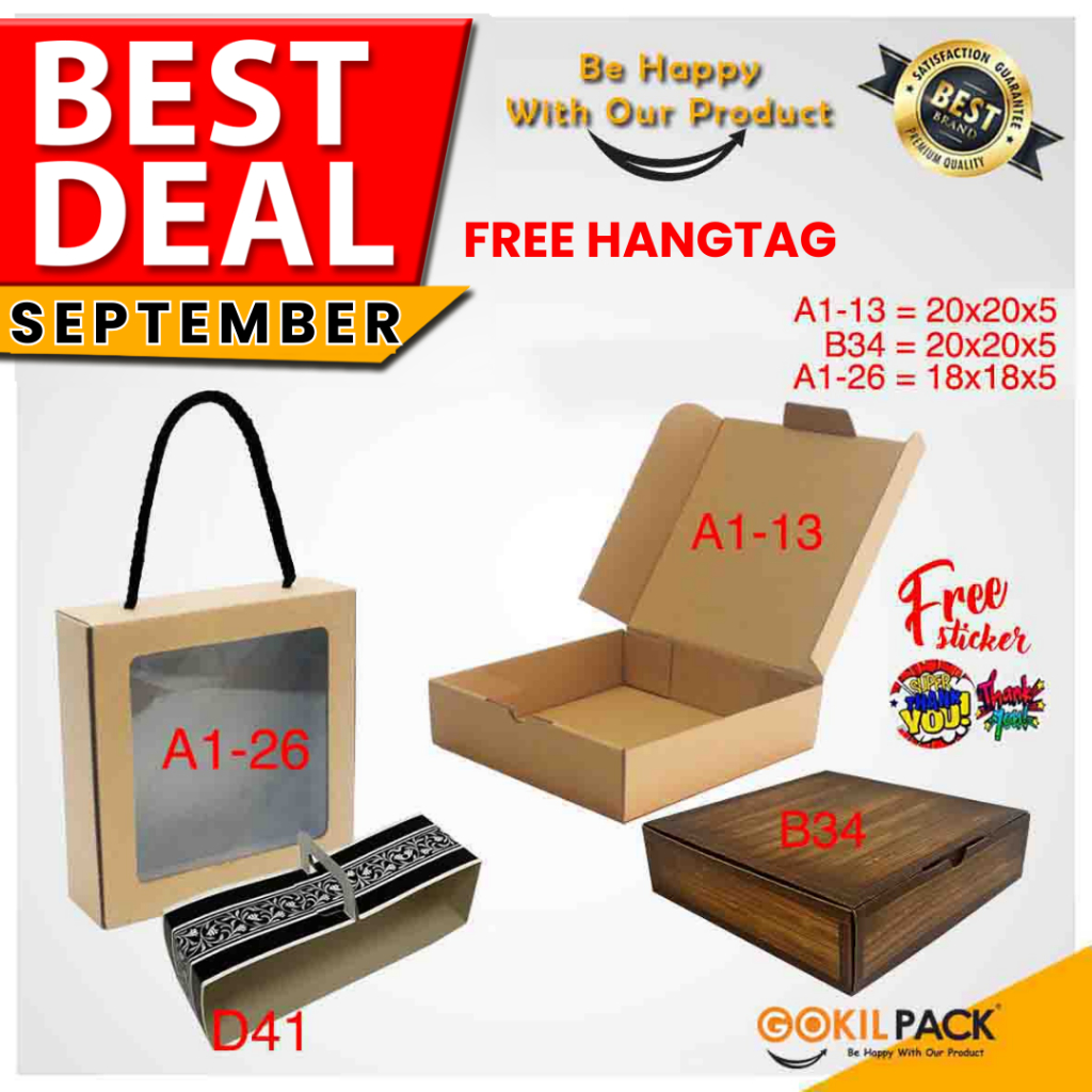 

Kotak Hampers - Kotak Pakaian Mika Transparan - A1-26