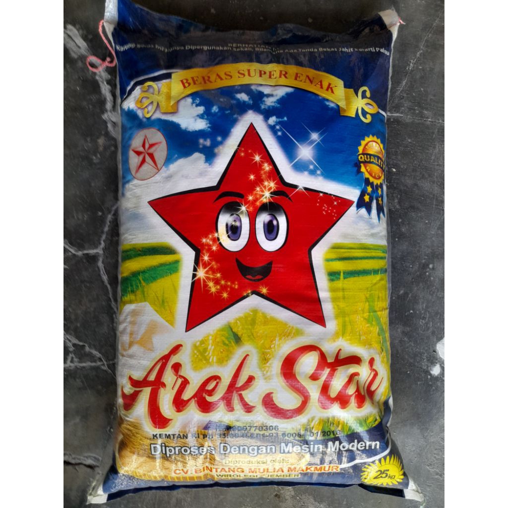 

Beras Arek Star kemasan 25kg