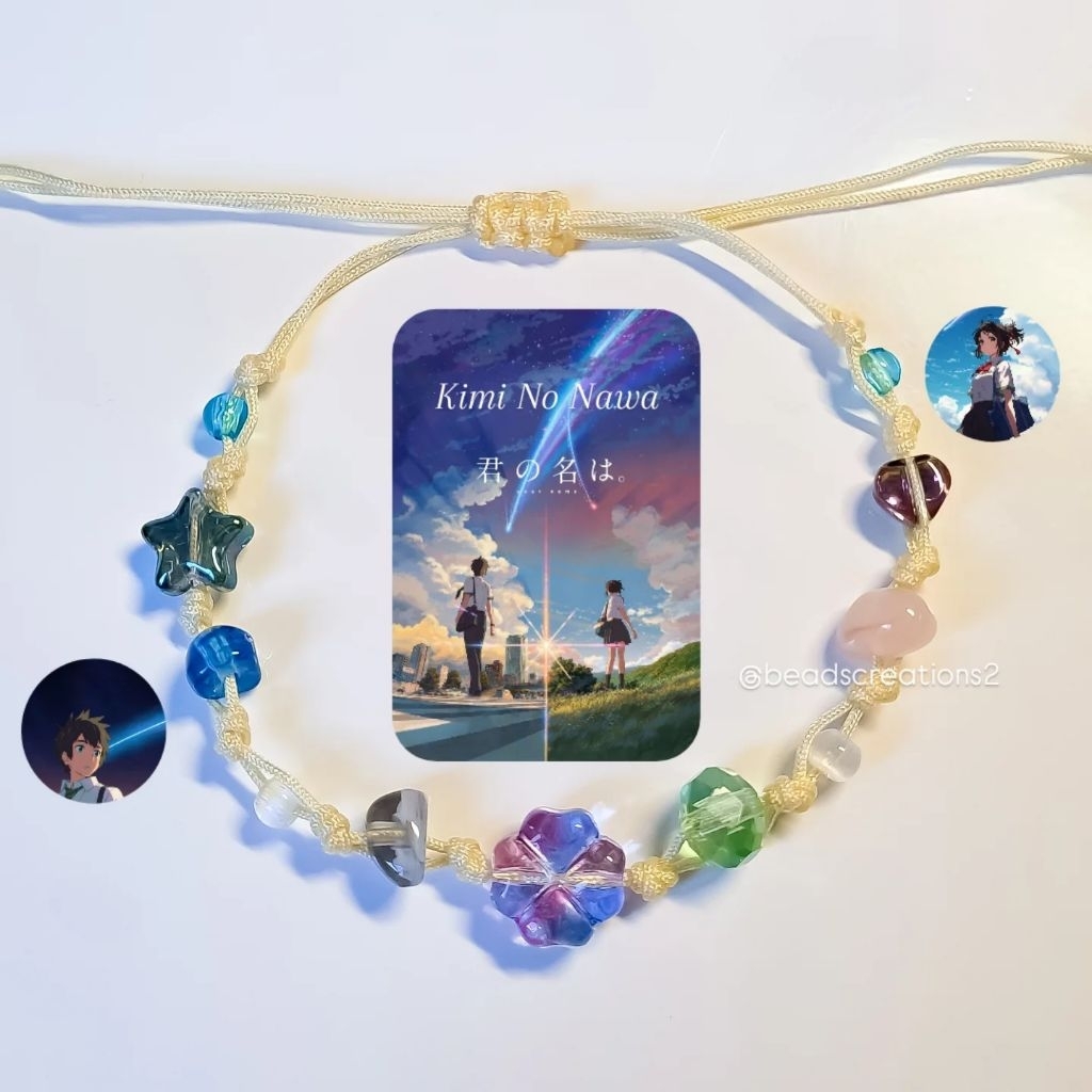 Gelang Kimi No Nawa | Gelang aesthetik | Beads Creations | gelang tali manik