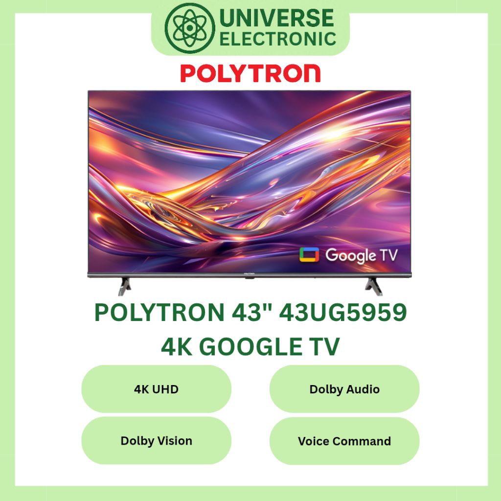 POLYTRON 43UG5959 / PLD 43UG5959 4K GOOGLE TV 43 Inch