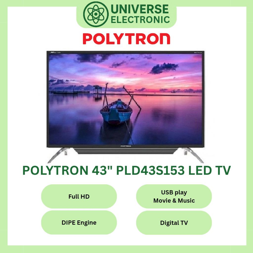 POLYTRON PLD43S153 / PLD 43S153 FULL HD LED TV 43 Inch