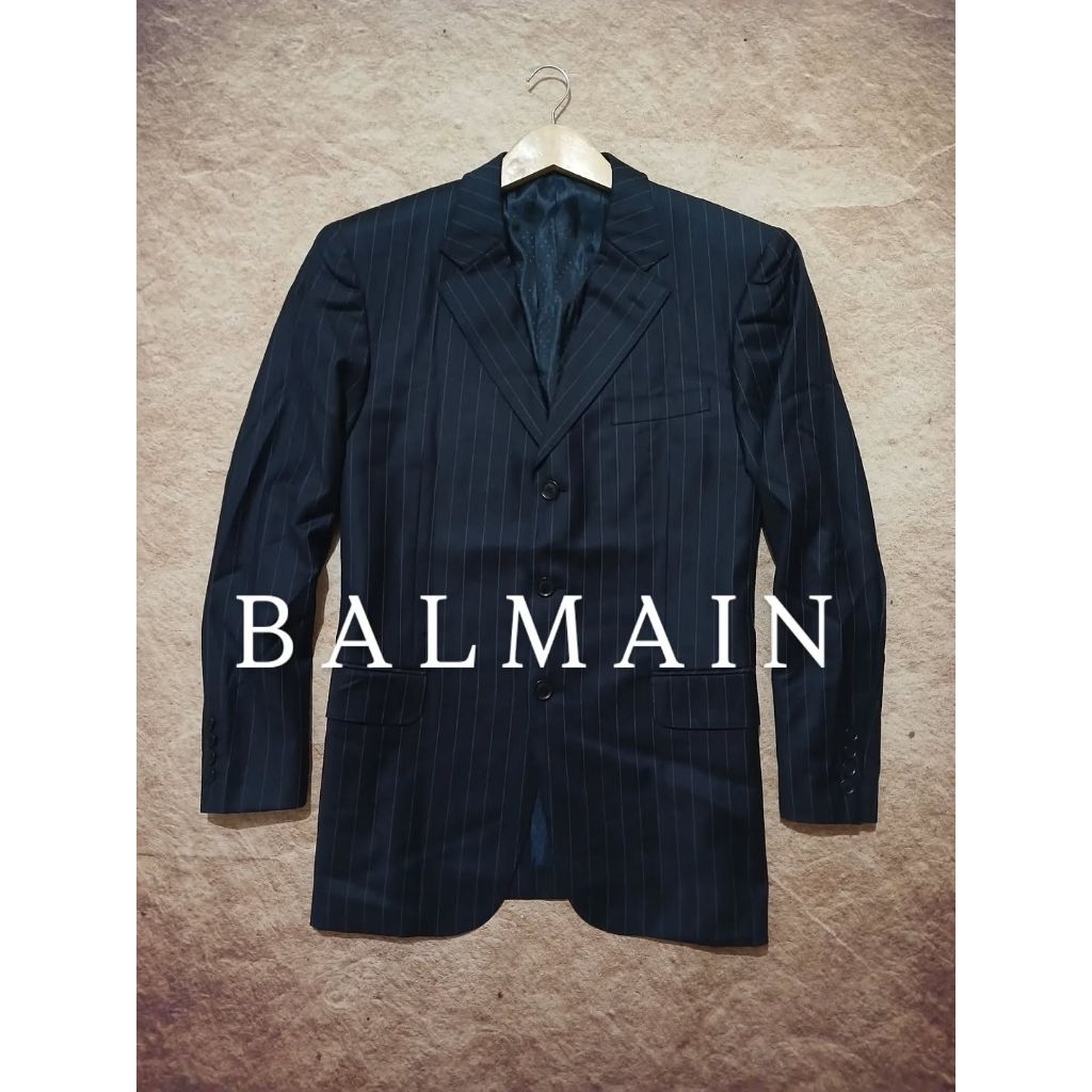 Jaz blazer luxury BALMAIN bahan jatoh second/bekas/preloved