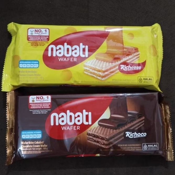 

Nabati wafer 100gr coklat/keju 1bungkus