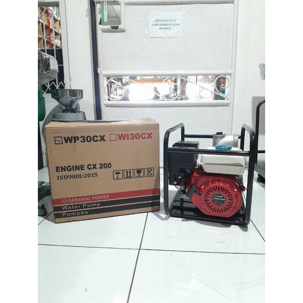 Waterpump GENERAL 3 inch WP30CX / Mesin Alkon Pompa Air Irigasi Sawah WP3CX GENERAL CX200 6.5HP