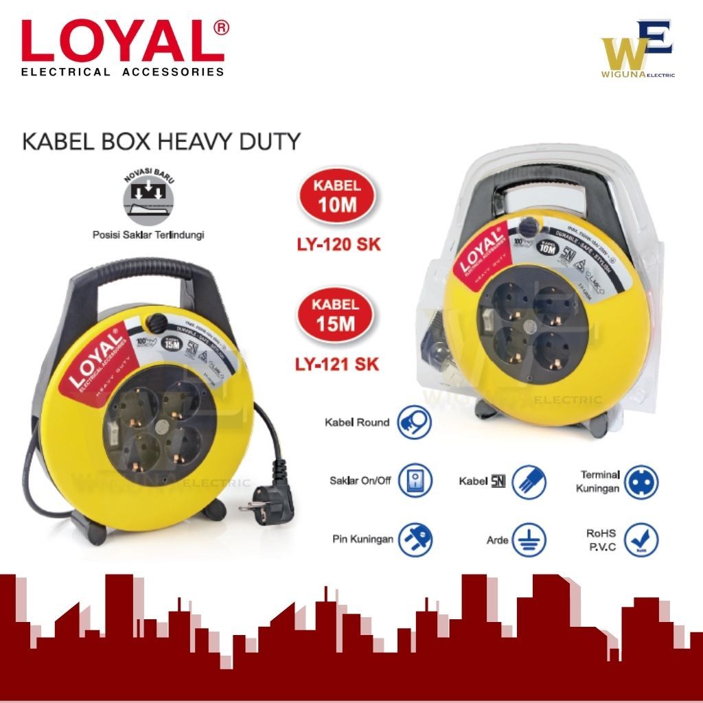LOYAL Kabel Roll 10 Meter / Kabel Roll 15 Meter / Loyal LY-120SK / Loyal LY-121SK