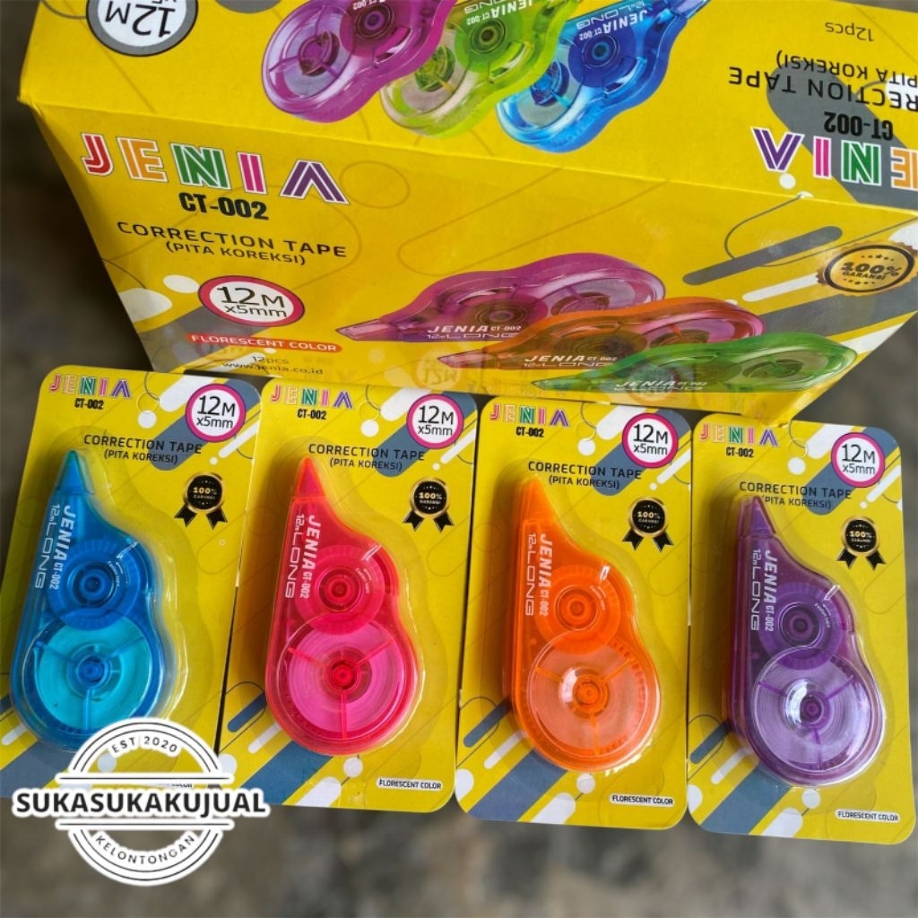 

TipeX kertas correction tape pita jenia 12meterx5mm