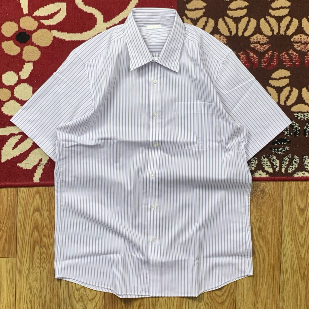 UNIQLO STRIPE SHIRT SIZE XL | SHIRT UNIQLO STRIPE | SHIRT UNIQLO U | KEMEJA UNIQLO U | KEMEJA PENDEK