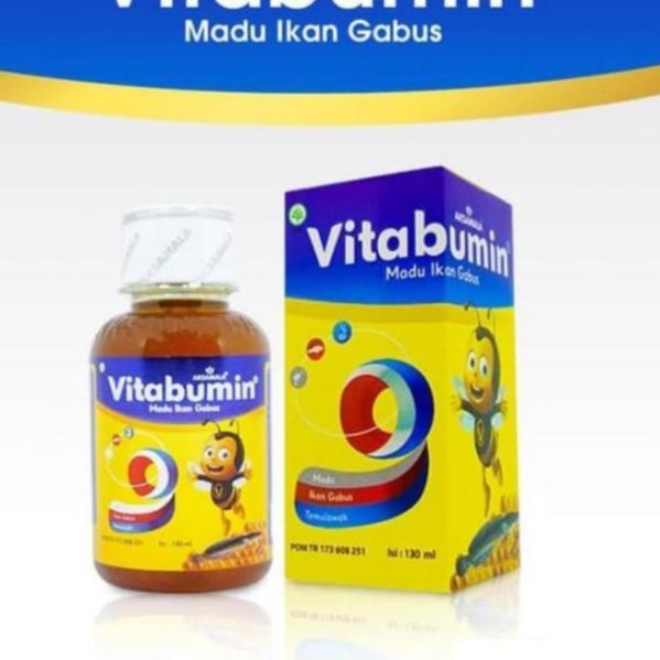 Vitabumin Madu Ikan Gabus Kutuk Asli Original 130ml Vitamin Untuk Menjaga Kesehatan Anak