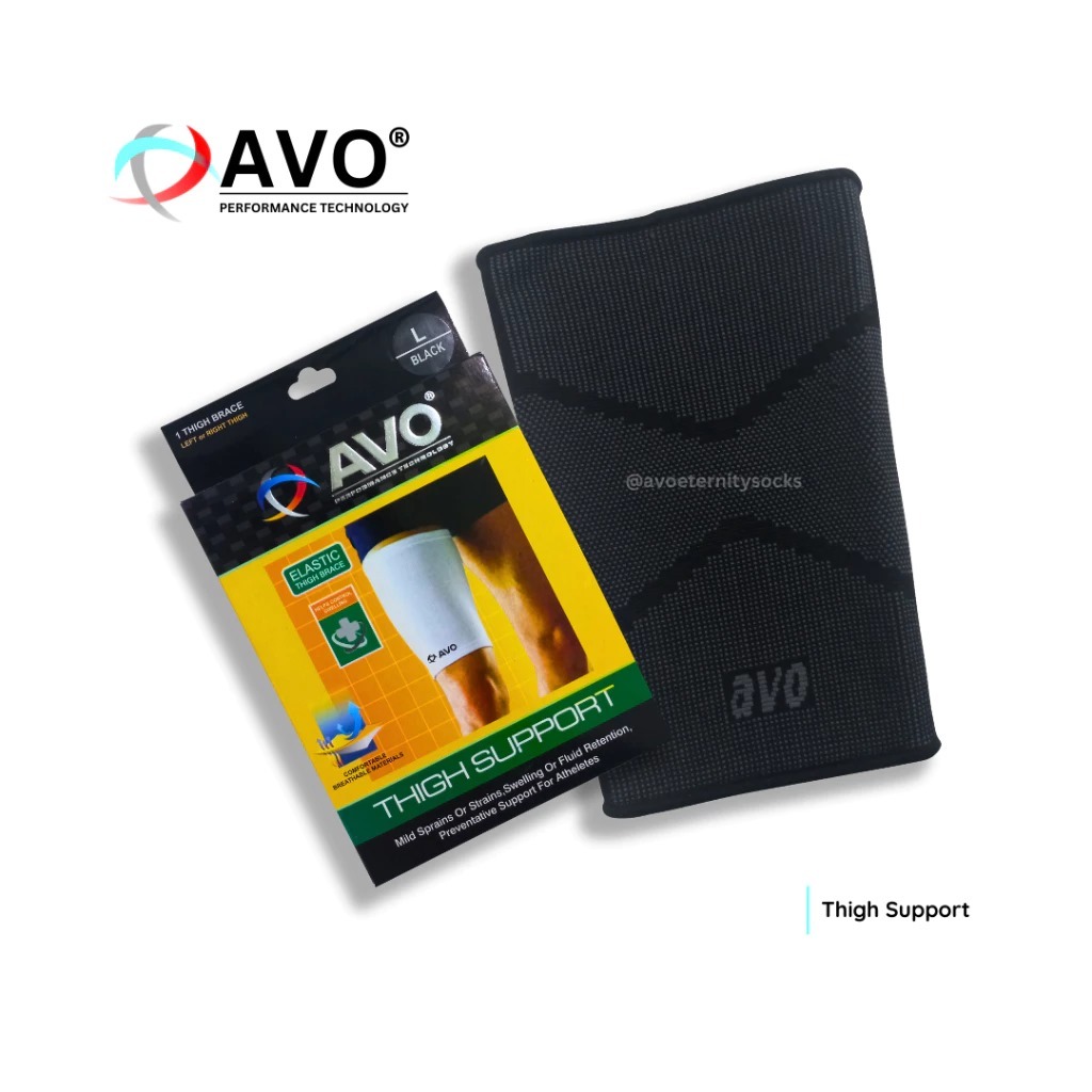 Deker Paha AVO Pelindung Cidera Olahraga Sepak Bola Futsal Voly Thigh Support ORIGINAL