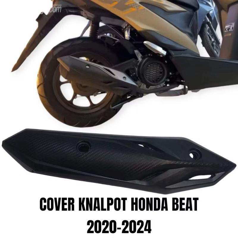 Cover Knalpot Honda Beat New Deluxe Street / Tameng Pelindung Knalpot Beat 2020 - 2024 CKD
