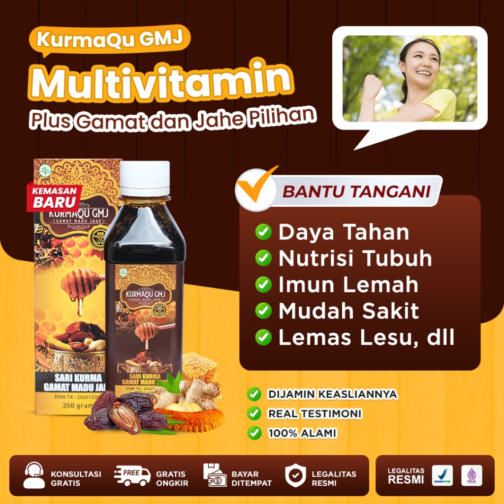 Sari Kurma Madu Asli 100% Tanpa Campuran Kurmaqu Original