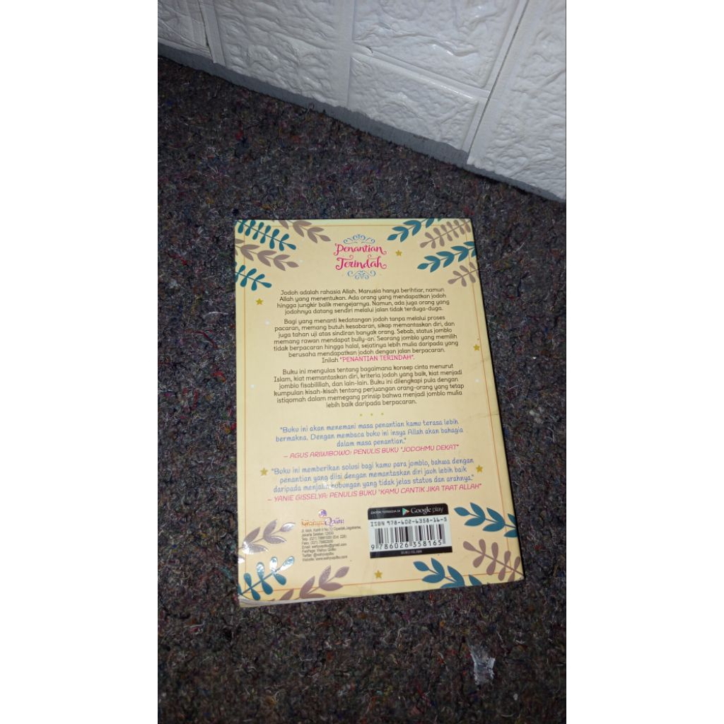 

preloved Buku Novel Penantian Terindah