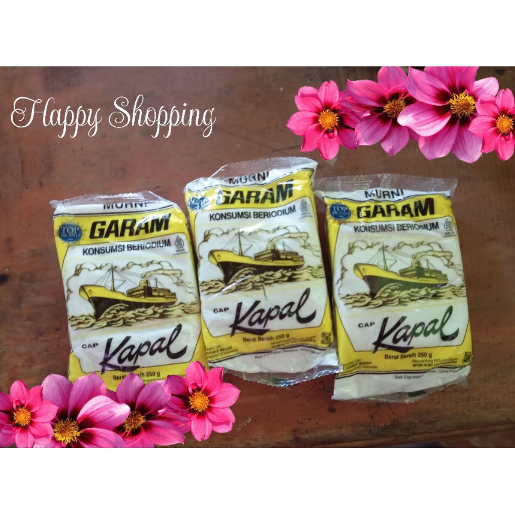 

garam cap kapal (minimal pembelian 3 pcs) || garam konsumsi beriodium