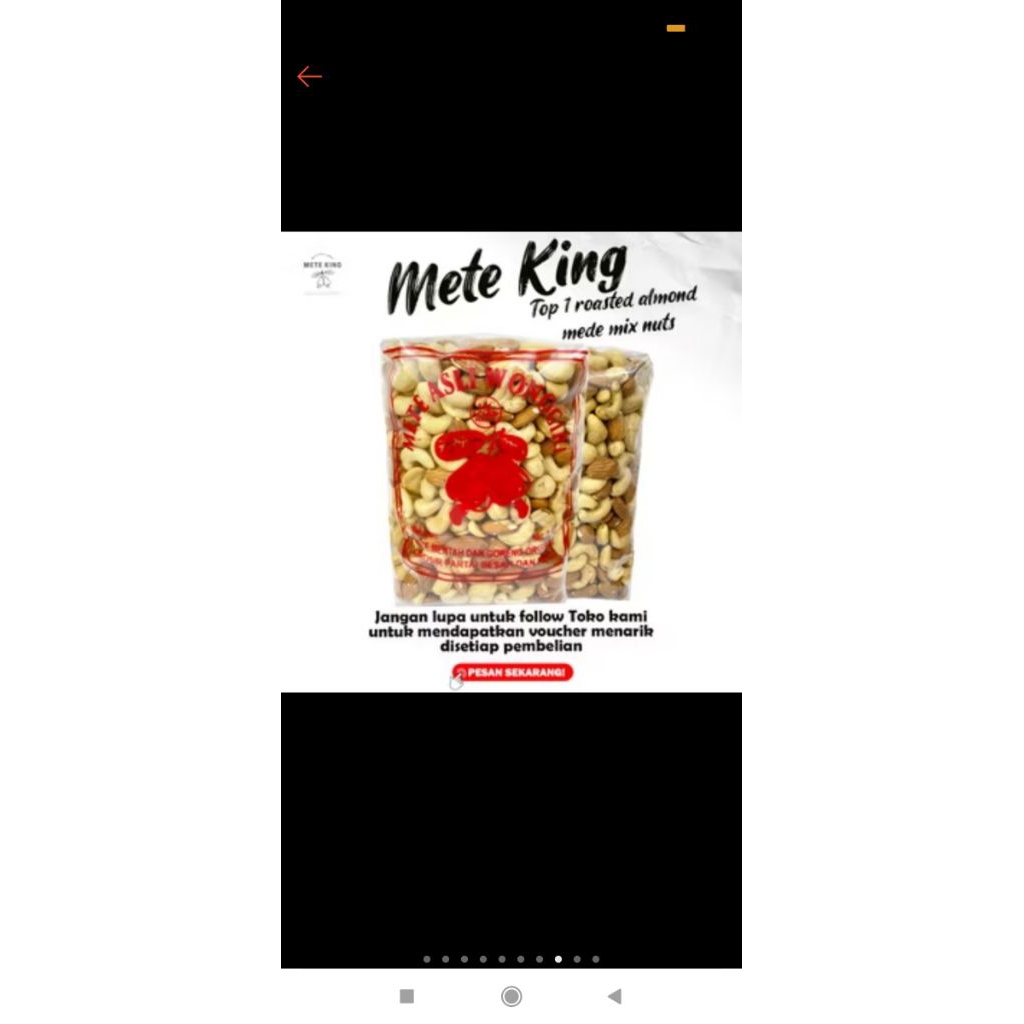 

Mixnut almond mede 1kg roasted oven pure panggang original snack camilan diet