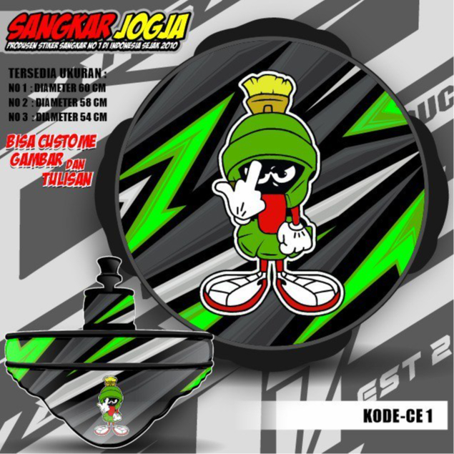 Stiker Decal Kandang Burung Bulat /Decal Sangkar Burung Bentuk Bulat motif Ready Stok Kode CE