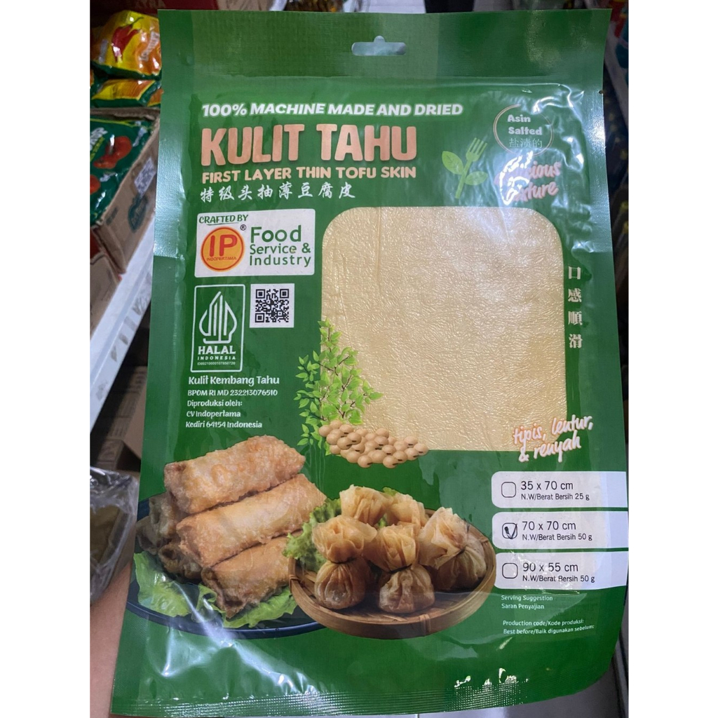 

IP KULIT TAHU 70X70CM 50GR