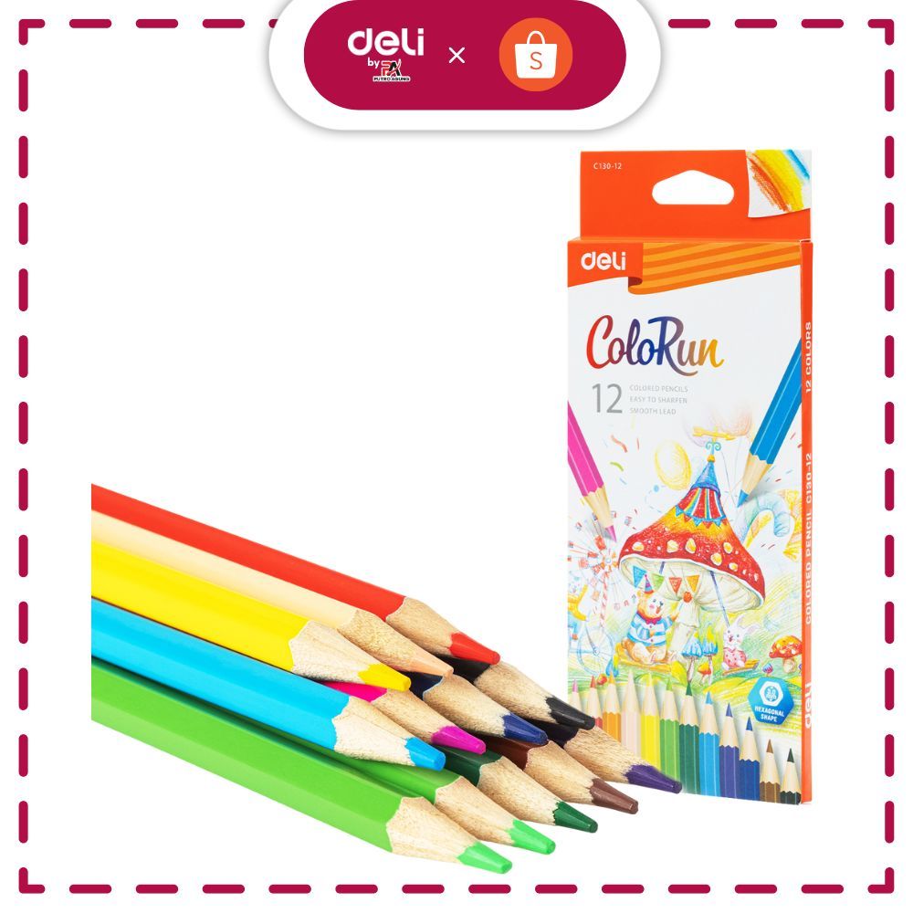 

Deli Colored Pencil / Pensil Warna EC130-12