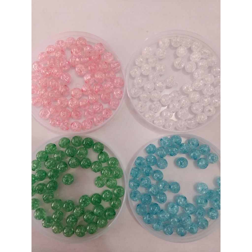 Manik Manik Kristal Batu Kaca per gram