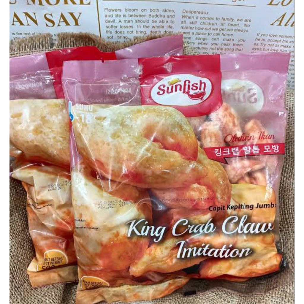 Sunfish King Crab Claw 500gr