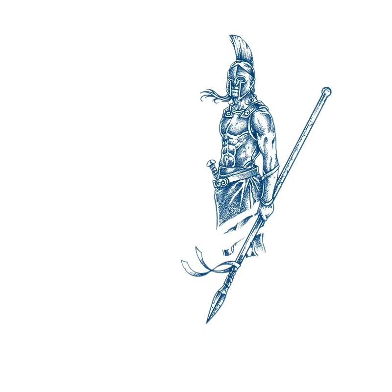 Tato besar. Tato temporer. Stiker tinta buah. Ramah di kulit. Tujuh hari.