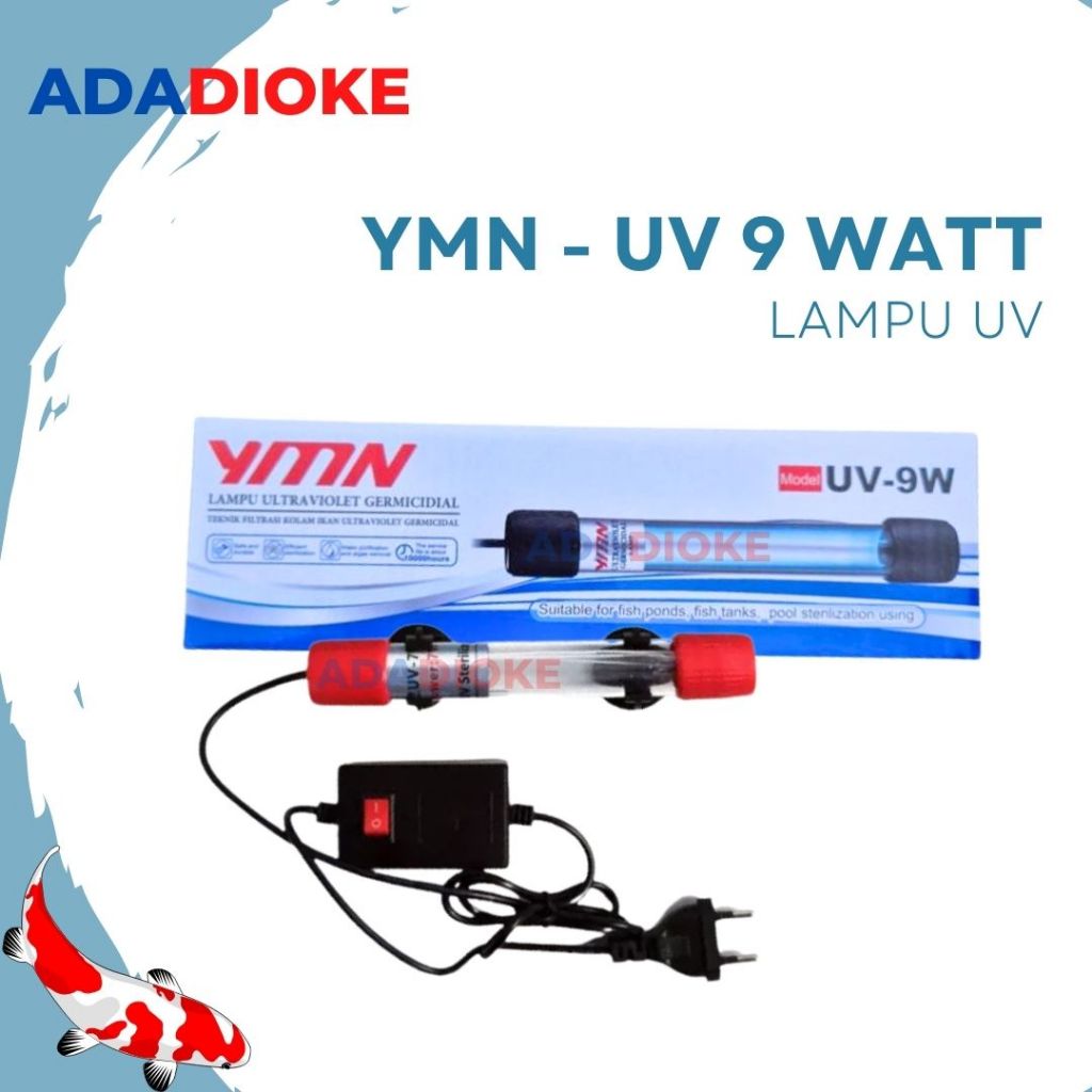 Lampu UV Aquarium YMN UV 9 Watt Lampu UV Sterilisasi Aquarium Lampu UV 9 Watt Lampu UV Filter Aquari