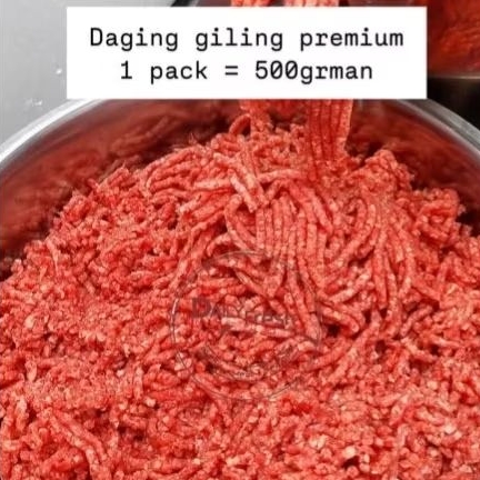 

DAGING SAPI GILING REGULAR | PREMIUM | MINCED BEEF | MPASI (100% SAPI BUKAN KERBAU)