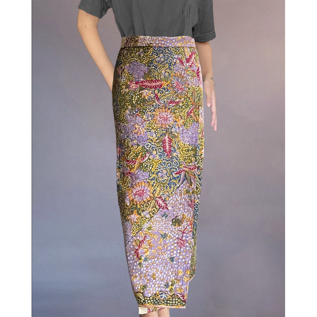 KIBIN’NA MIKA - Aranejangan Batik Tulis Wrap Skirt Rok Lilit Batik Tulis Asli Tenun Bulu Jepara