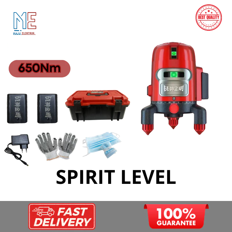 Meteran Laser Waterpass Magnet Laser Level bangunan Laser Keramik Waterpas Pengukur Keramik - 3 Line