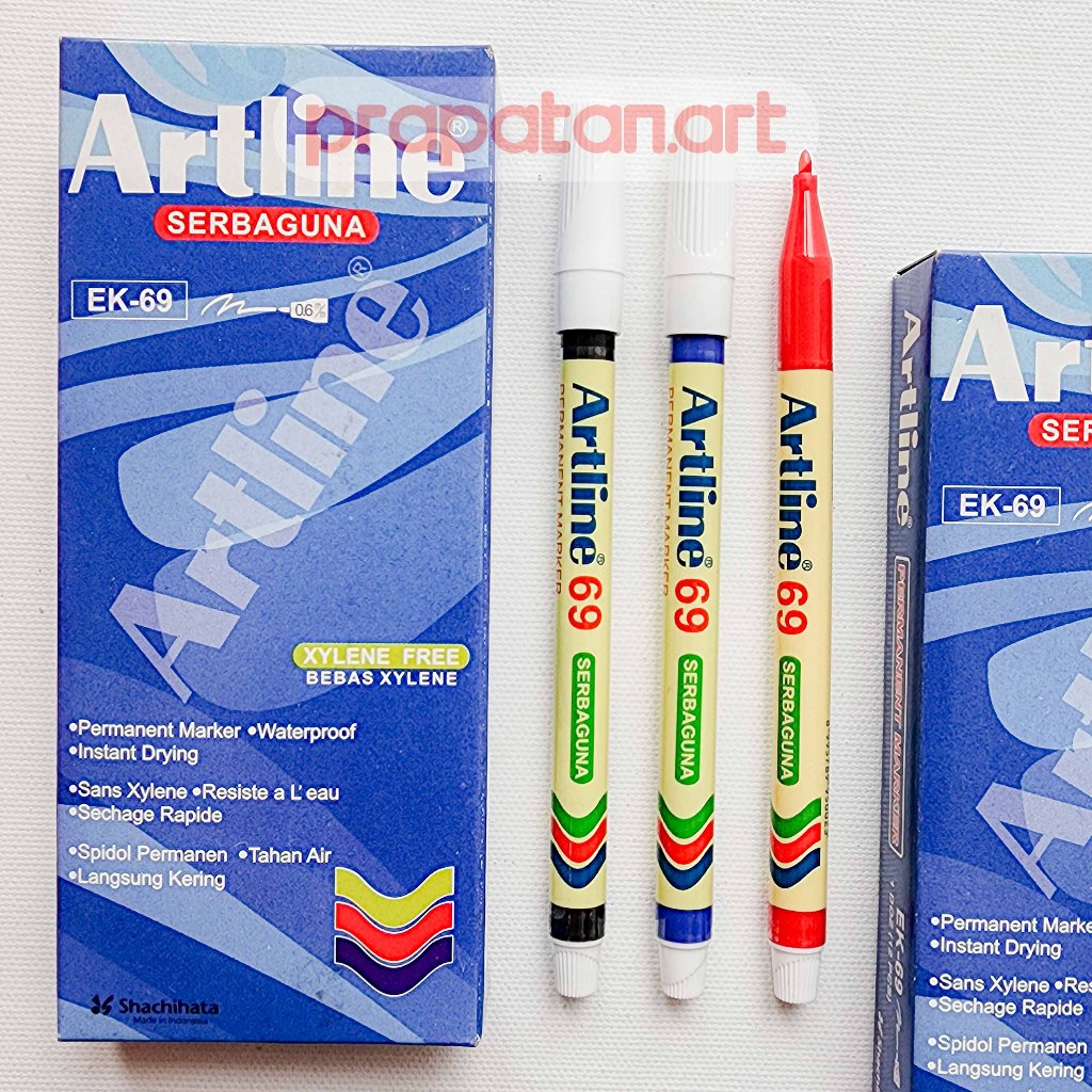 

Spidol Permanen Kecil Artline EK-69 | Waterproof Permanent Marker