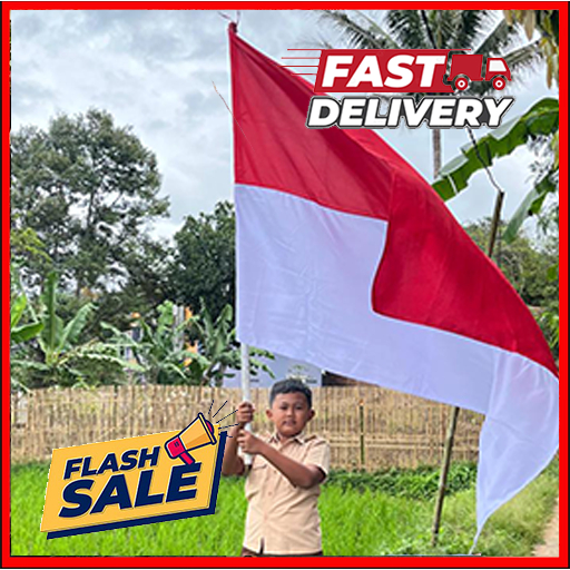 Bendera merah putih 180 x 120 kain katun