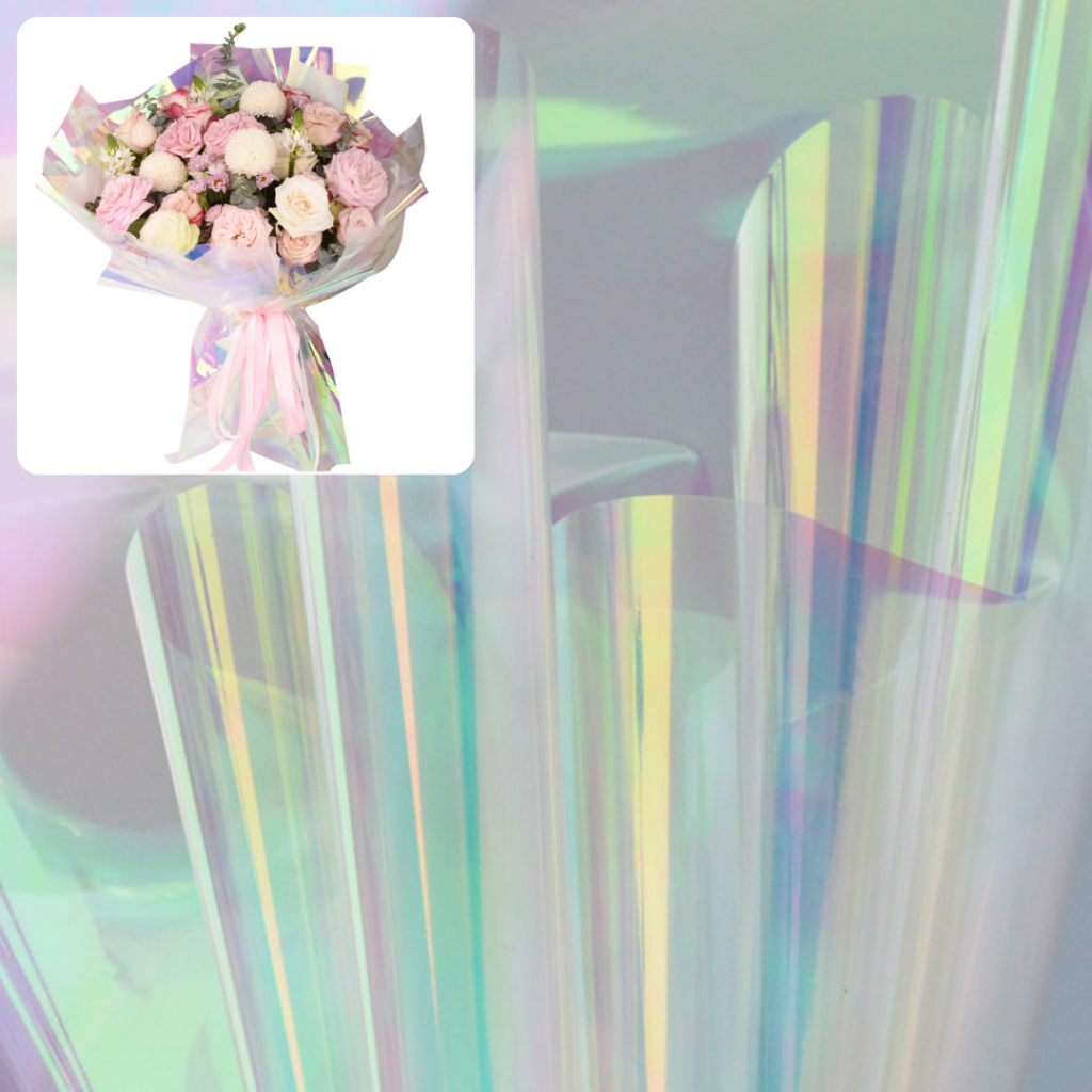 

20 LEMBAR Kertas Buket Bunga Flower Wrapping Hologram Paper Pembungkus Bunga KB6045
