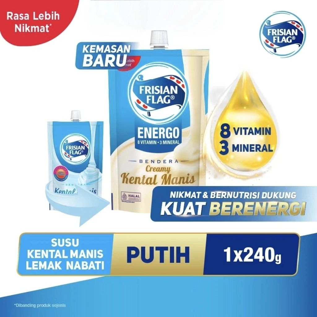 

Frisian Flag Bendera Kental Manis Pouch 1 pcs @240g