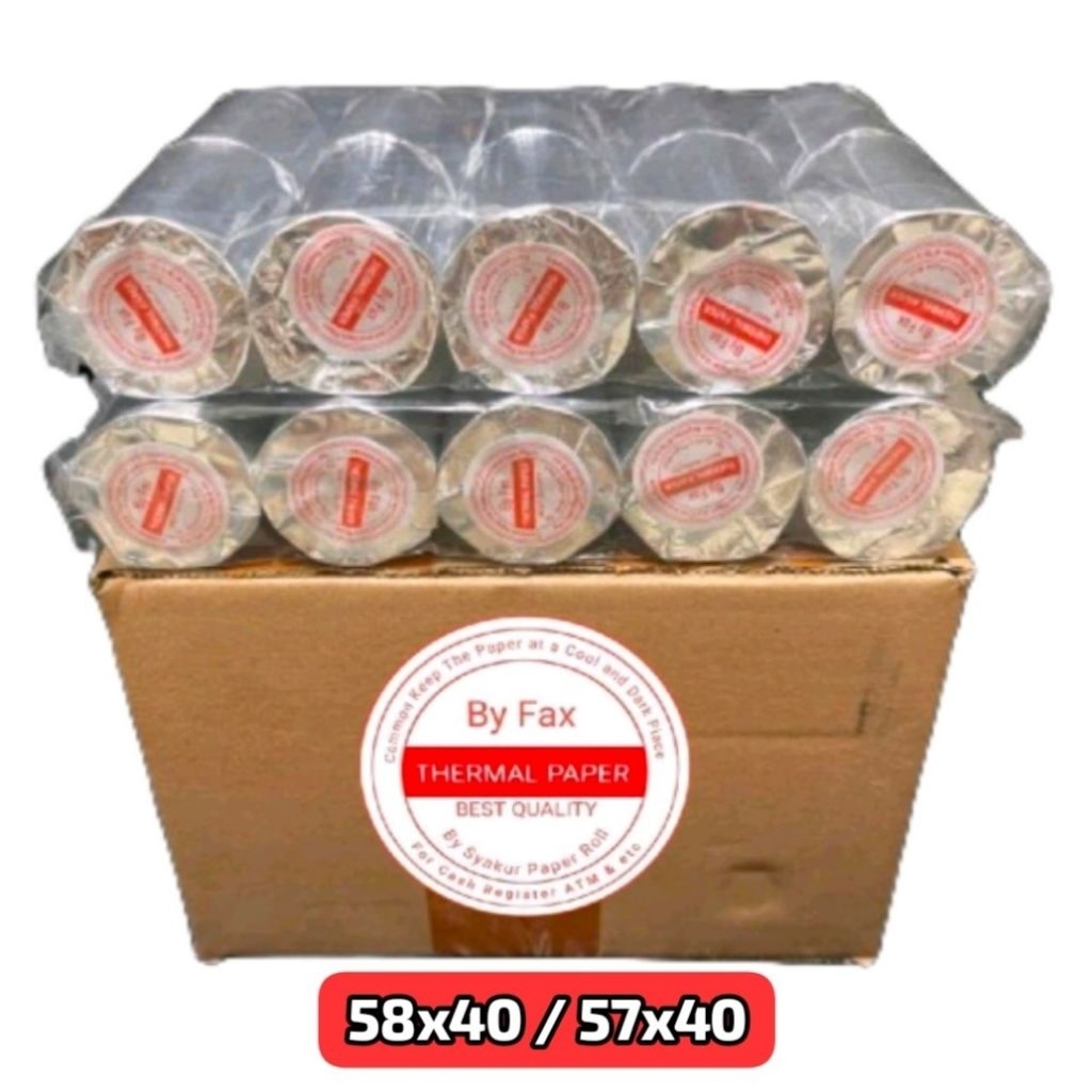 

10 Roll kertas kasir printer thermal edc 58x40mm / Struk kasir printer 58mm