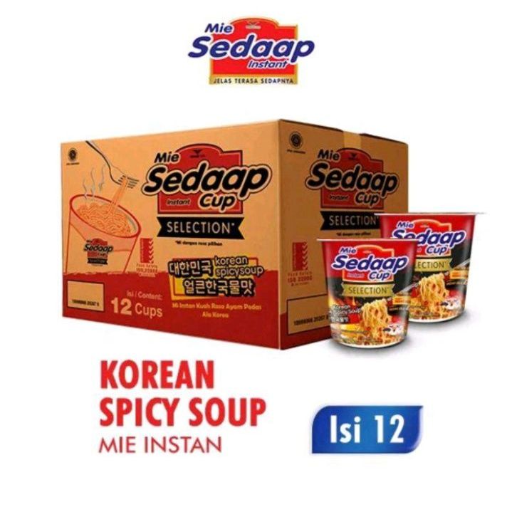 

SEDAAP CUP KOREAN SPICY SOUP 1 DUS 12 PCS