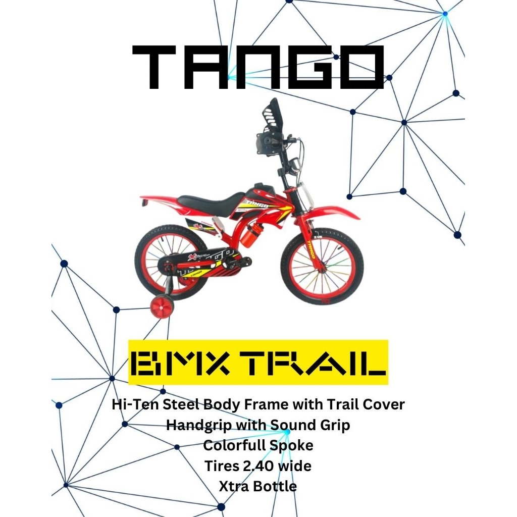 SEPEDA BMX TRAIL ANAK 16 INCH FRAME SUSPENSI DAN SUARA GAS TRAIL