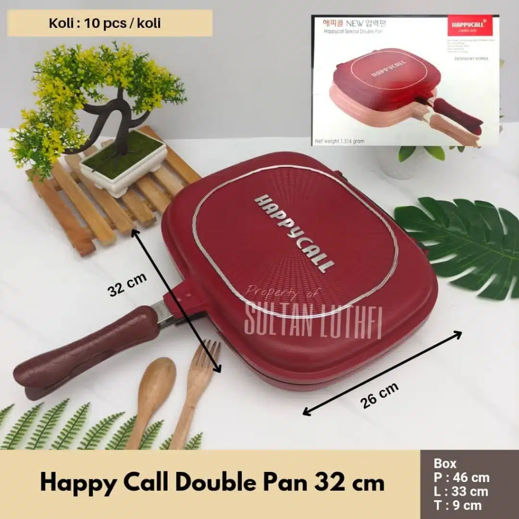 Happy Call Double Pan Happycall Jombo 32Cm Asli Original