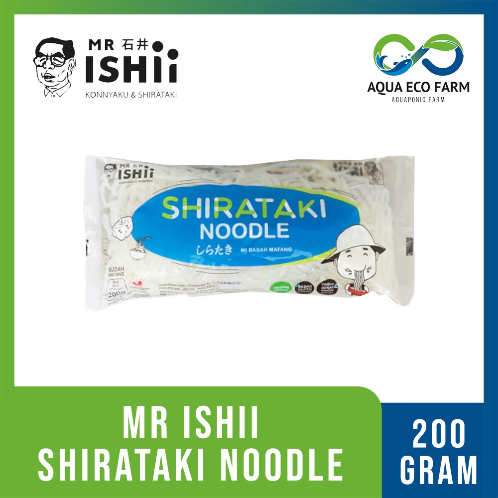 

[AquaEcoFarm] MR ISHII SHIRATAKI NOODLE & DRY SHIRATAKI NOODLE 200gr | Bandung