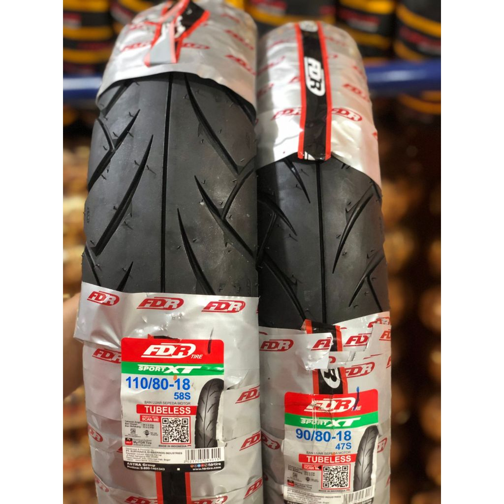 [READY COD] BAN FDR 90/80-18, 110/80-18 SPORT XT Tubeless Ban Motor Ninja R, RX KING, CRF 250, SCORP