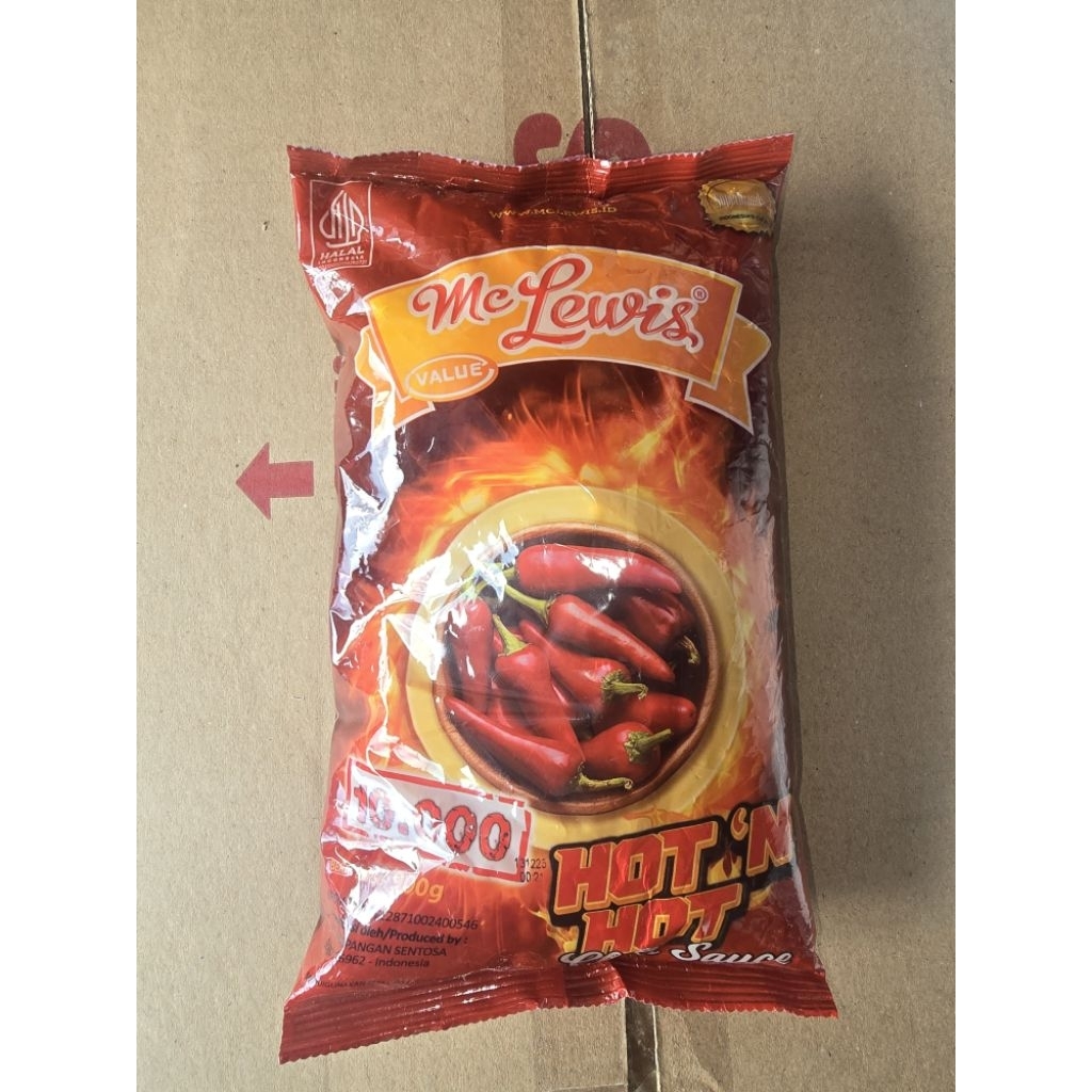 

saos saus mclewis hot n hot 900gr
