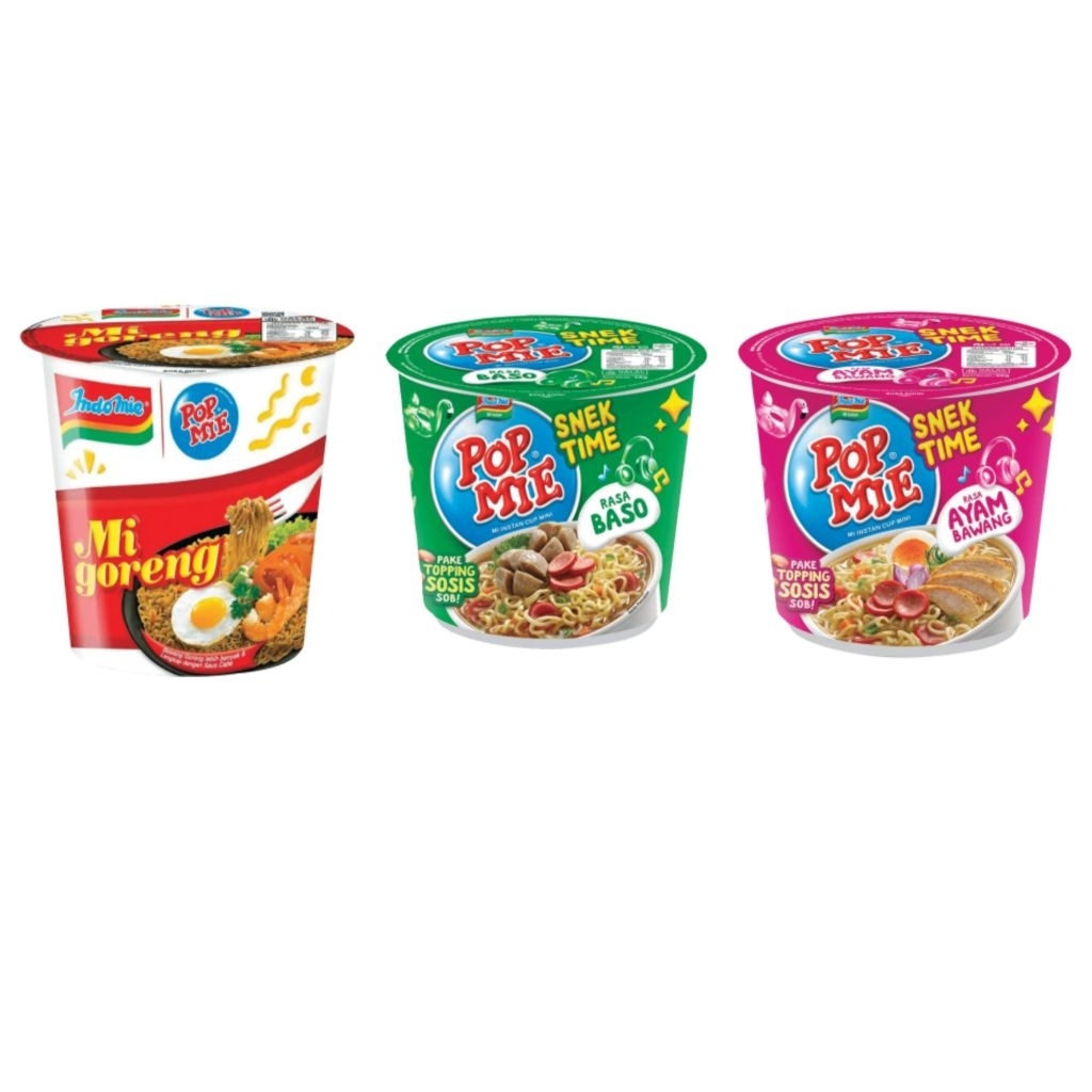 

POP MIE INDOMIE Goreng / Baso Sapi / Ayam Panggang Cup 40 Gr Ecer Grosir