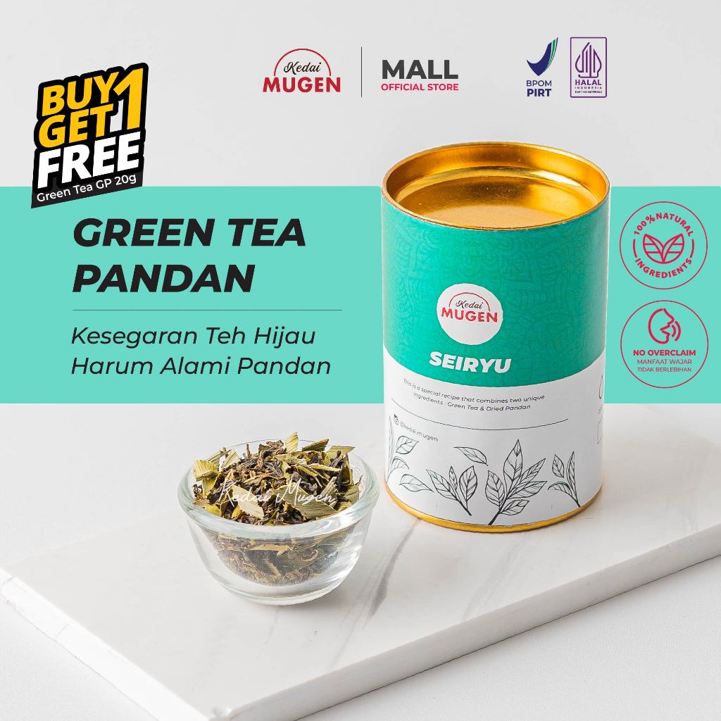 

Teh Hijau Pandan Harum/ Tea Blend - Seiryu kedai Mugen 30g