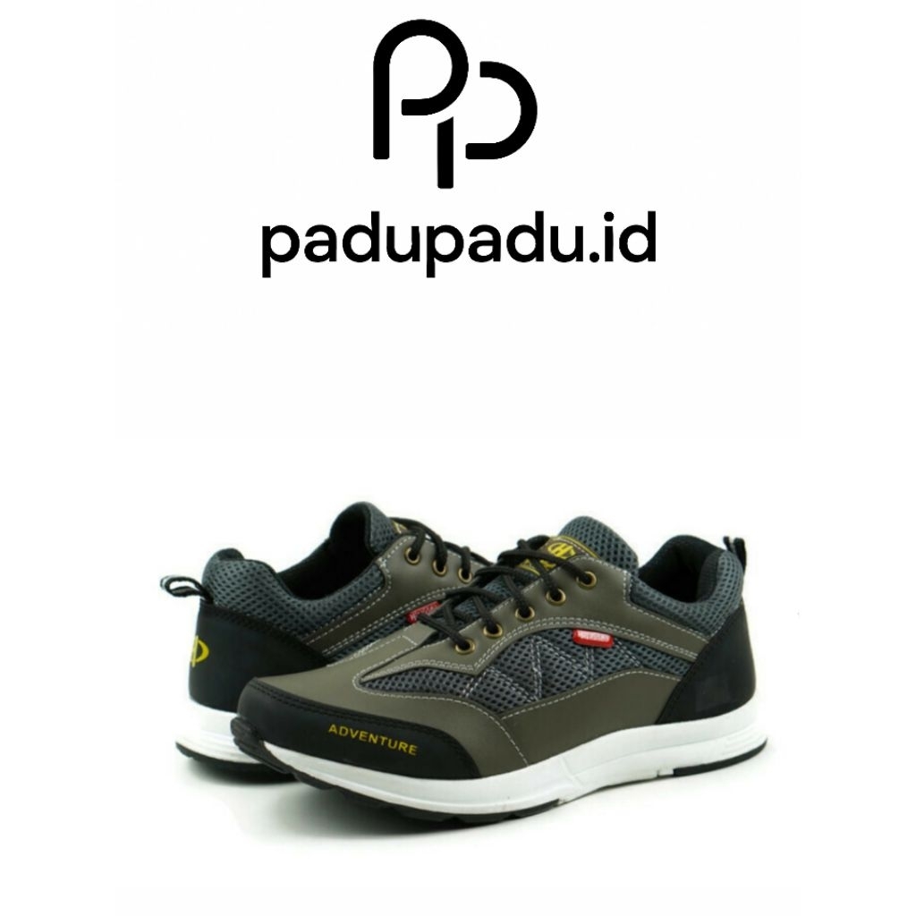 Hipzo - Hipzo-Sepatu Pria Hipzo Original M039 Formal Sneakers Casual Kerja Olahraga Army