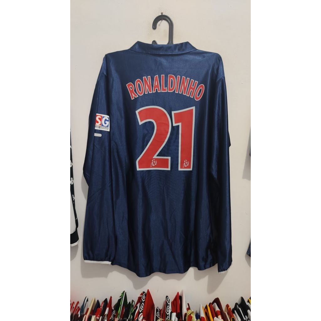 jersey retro PSG Ronaldinho size XXL LD 60