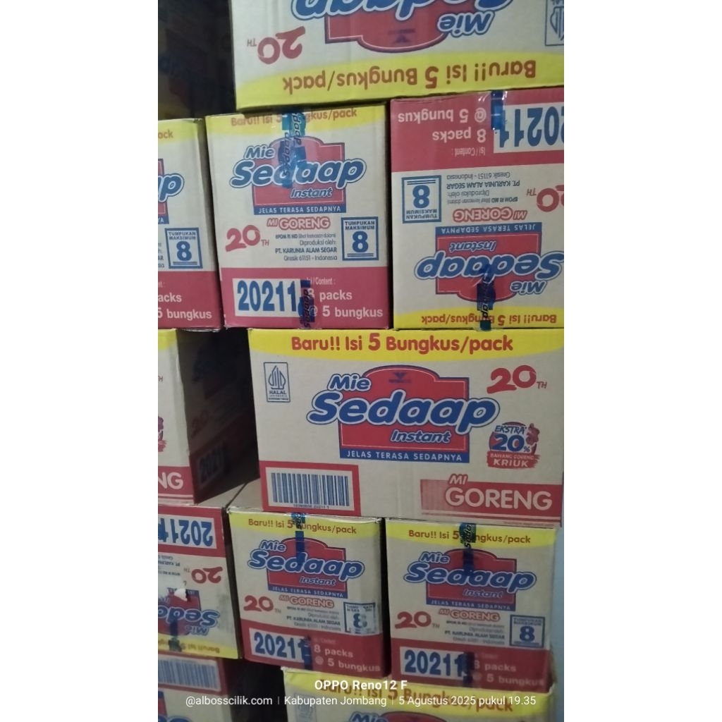

sedap goreng pack isi 5 ( dus isi 8x5)