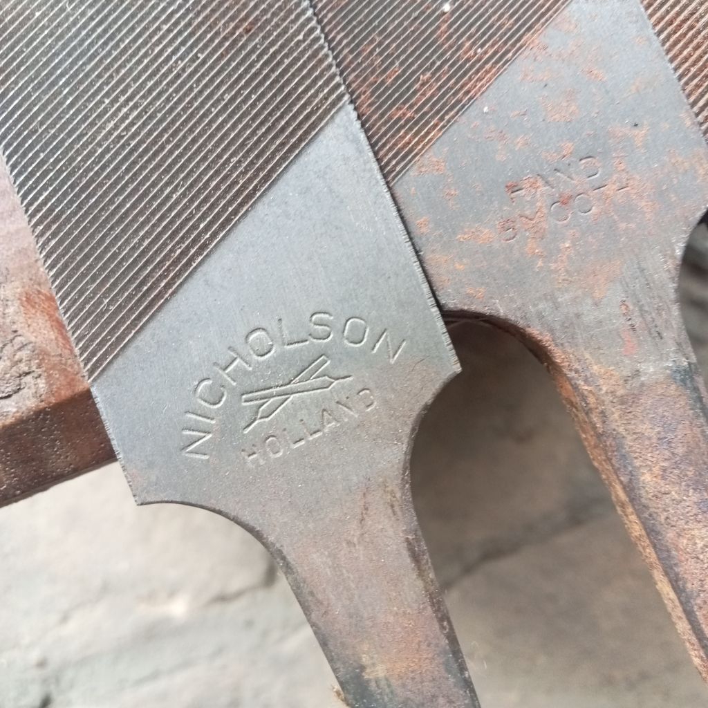 kikir bekas 12"inch CAP NICHOLSON bahan pande besi kikir gepeng bahan bilah